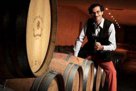 Portrait Jean d'Antras - Chai à barrique Château Magence